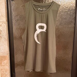 ZYIA Olive Green Tank Top with White Logo